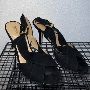 Michael Kors Becky Crisscross Suede Slingback Sandal